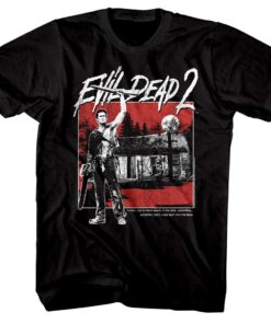 Evil Dead 2 Haunted Cabin in the Woods Men’s T Shirt