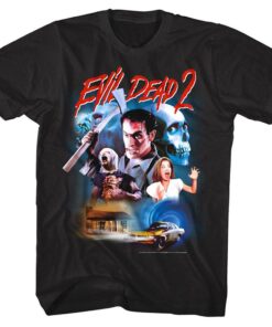 Evil Dead 2 Horror Collage Men’s T Shirt