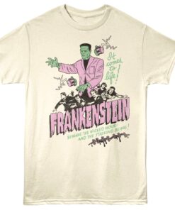 Frankenstein Comes to Life Naturally Men’s T Shirt Frankenstein Comes to Life Naturally Men’s T Shirt