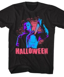 Halloween Blacklight Blood Spatter Men’s T Shirt