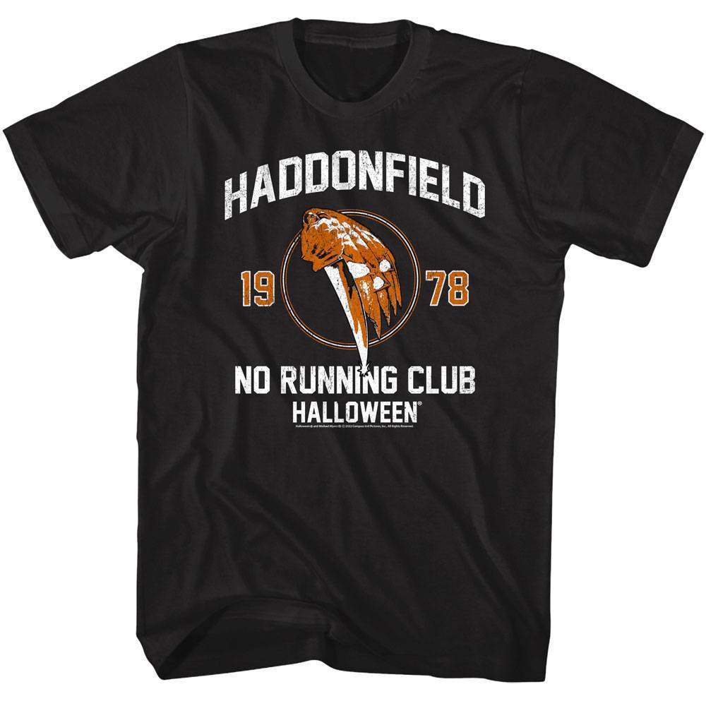 Halloween Haddonfield No Running Club Men's T Shirt Halloween Haddonfield No Running Club Men's T Shirt