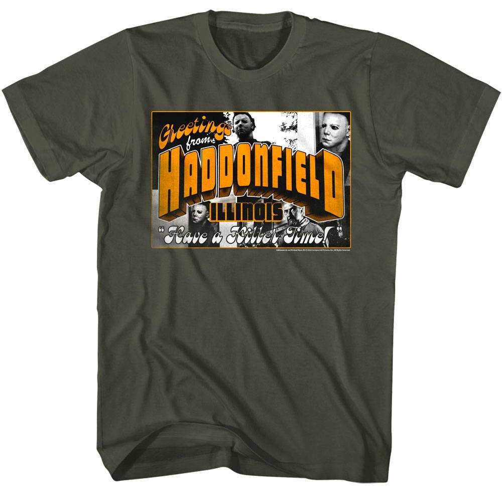 Halloween Killer Time in Haddonfield Men's T Shirt Halloween Killer Time in Haddonfield Men's T Shirt
