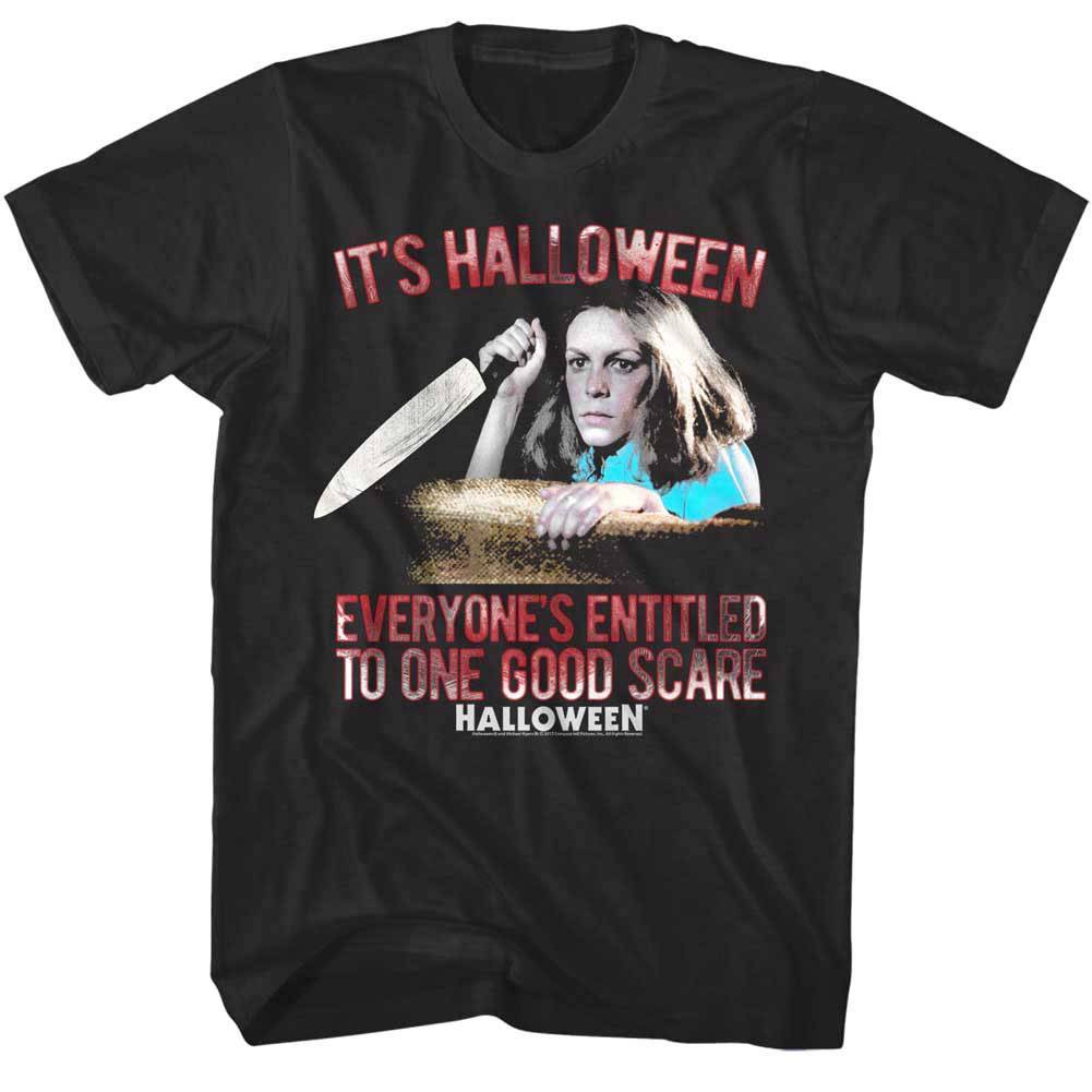 Halloween Laurie Strode One Good Scare Men's T Shirt Halloween Laurie Strode One Good Scare Men's T Shirt