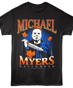 Halloween Michael Myers Fall Foliage Men’s T Shirt