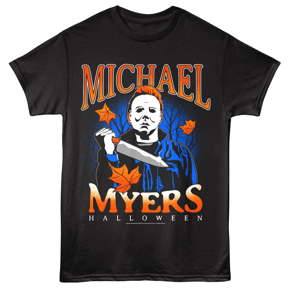 Halloween Michael Myers Fall Foliage Men's T Shirt Halloween Michael Myers Fall Foliage Men's T Shirt