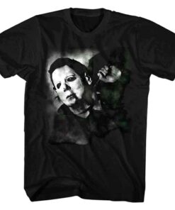 Halloween Michael Myers Needle Cracked Men’s T Shirt