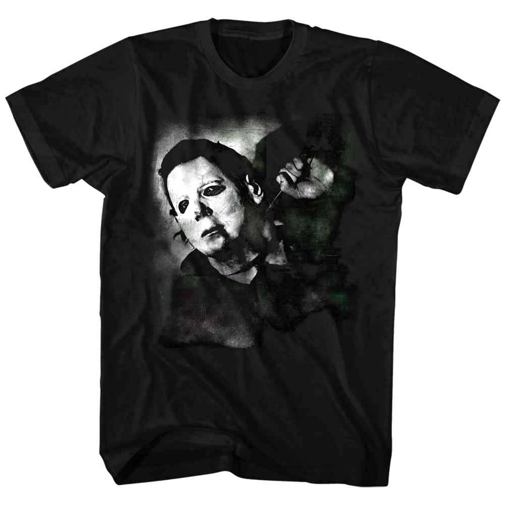 Halloween Michael Myers Needle Cracked Men's T Shirt Halloween Michael Myers Needle Cracked Men's T Shirt