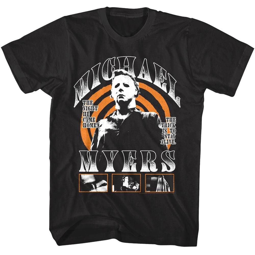 Halloween Michael Myers Spiral Men's T Shirt Halloween Michael Myers Spiral Men's T Shirt