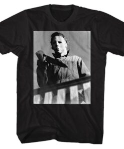 Halloween Michael Myers Waiting Upstairs Men’s T Shirt