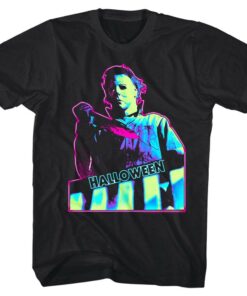 Halloween Neon Michael Myers Men’s T Shirt