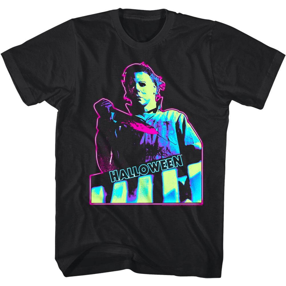 Halloween Neon Michael Myers Men's T Shirt Halloween Neon Michael Myers Men's T Shirt