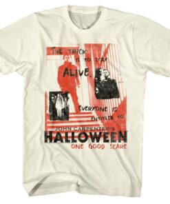 Halloween One Good Scare Note Men’s T Shirt Halloween One Good Scare Note Men’s T Shirt