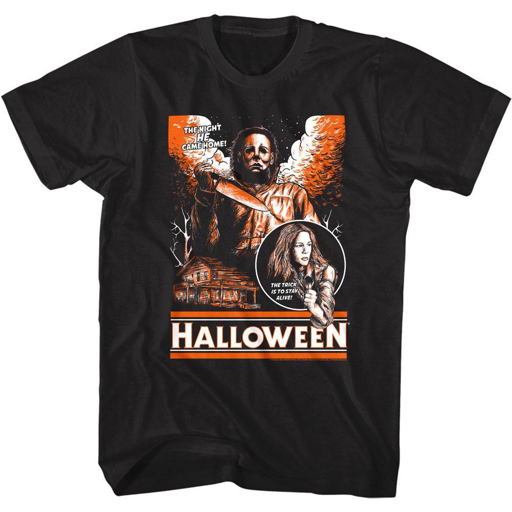 Halloween Orange Comic Men's T Shirt Halloween Orange Comic Men's T Shirt