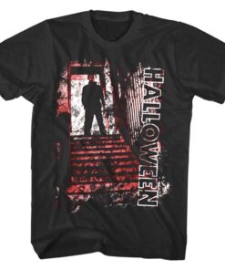 Halloween Silhouette on Staircase Men’s T Shirt