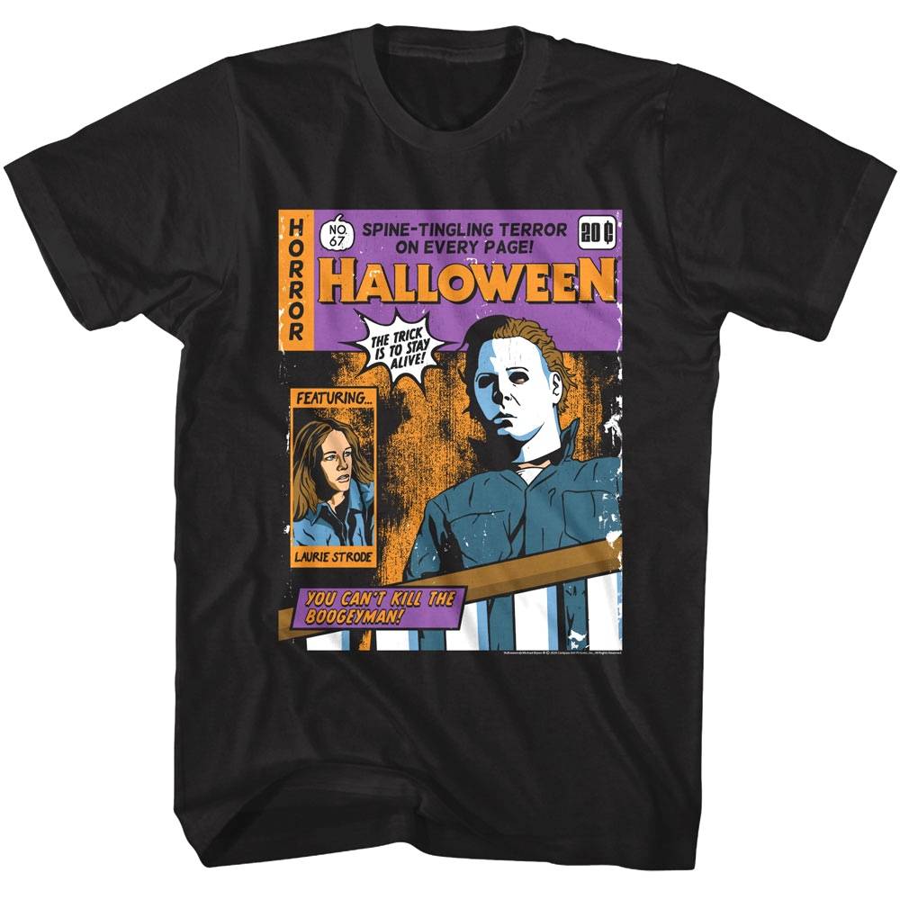 Halloween Spine-Tingling Comic Men's T Shirt Halloween Spine-Tingling Comic Men's T Shirt