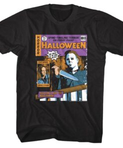 Halloween Spine-Tingling Horror Comic Men’s T Shirt