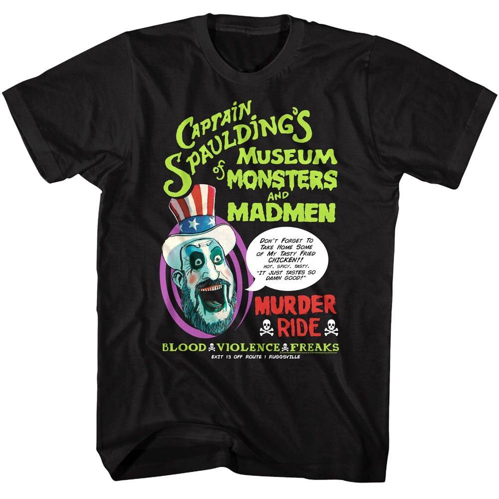 House of 1000 Corpses Captain Spaulding's Museum Men's T Shirt House of 1000 Corpses Captain Spaulding's Museum Men's T Shirt
