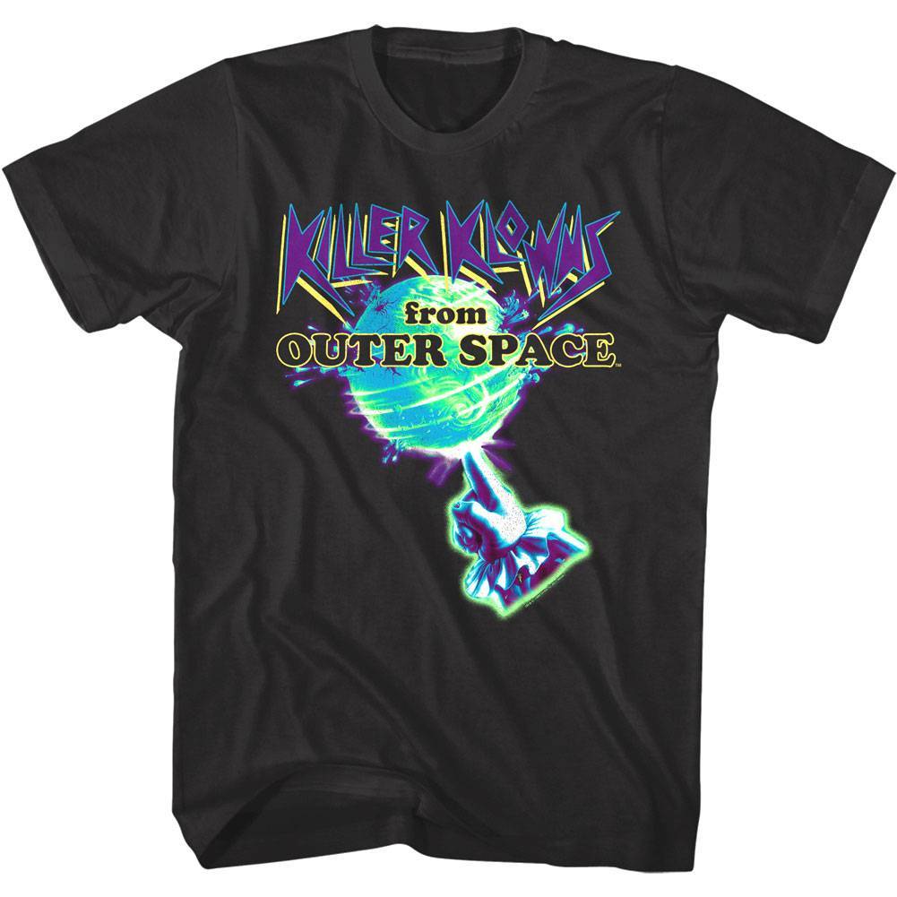 Killer Klowns Neon Globe Spinning Men's T Shirt Killer Klowns Neon Globe Spinning Men's T Shirt