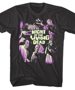 Night of the Living Dead Neon Fear Men’s T Shirt Night of the Living Dead Neon Fear Men’s T Shirt