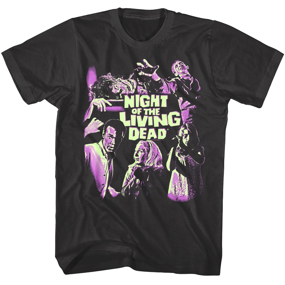 Night of the Living Dead Neon Fear Men's T Shirt Night of the Living Dead Neon Fear Men's T Shirt