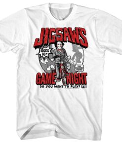 SAW Jigsaw’s Game Night Men’s T Shirt SAW Jigsaw’s Game Night Men’s T Shirt