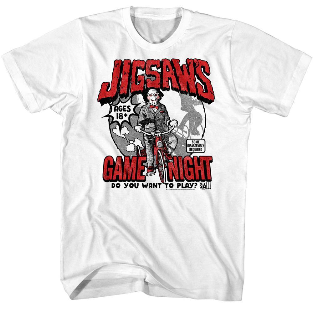 SAW Jigsaw's Game Night Men's T Shirt SAW Jigsaw's Game Night Men's T Shirt