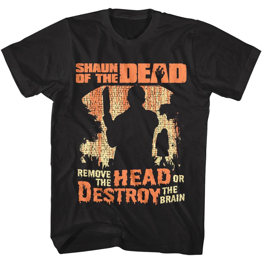 Shaun of the Dead Destroy the Brain Men's T Shirt Shaun of the Dead Destroy the Brain Men's T Shirt