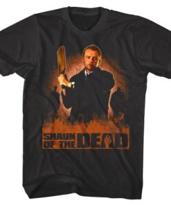 Shaun of the Dead Wielding Cricket Bat Men’s T Shirt Shaun of the Dead Wielding Cricket Bat Men’s T Shirt