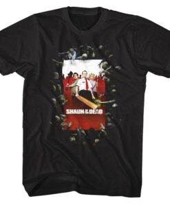 Shaun of the Dead Zombie Attack Men’s T Shirt Shaun of the Dead Zombie Attack Men’s T Shirt