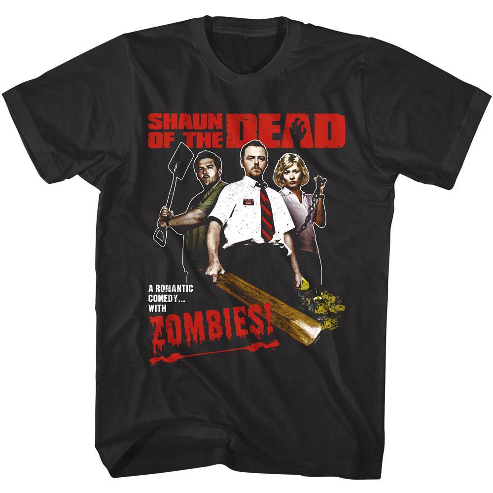 Shaun of the Dead Zombie Romantic Comedy Men's T Shirt Shaun of the Dead Zombie Romantic Comedy Men's T Shirt