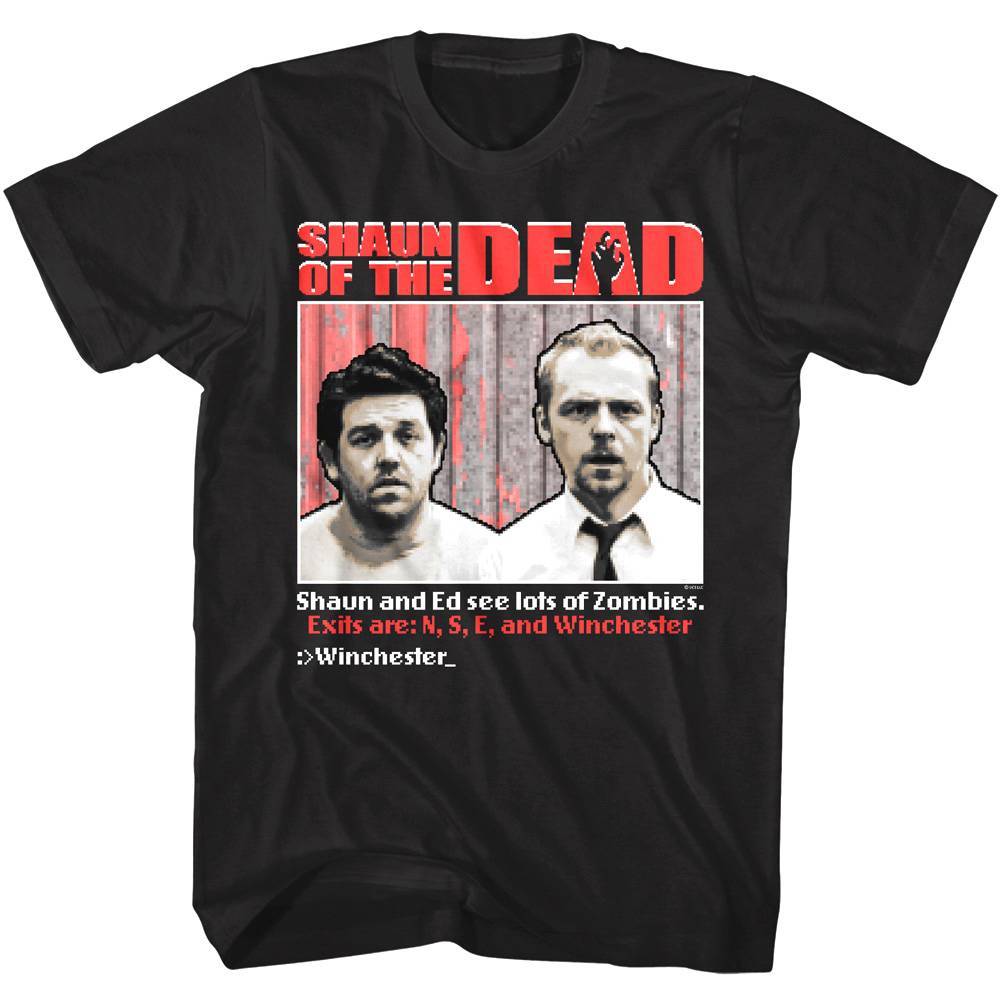 Shaun of the Dead Zombie Video Game Men's T Shirt Shaun of the Dead Zombie Video Game Men's T Shirt