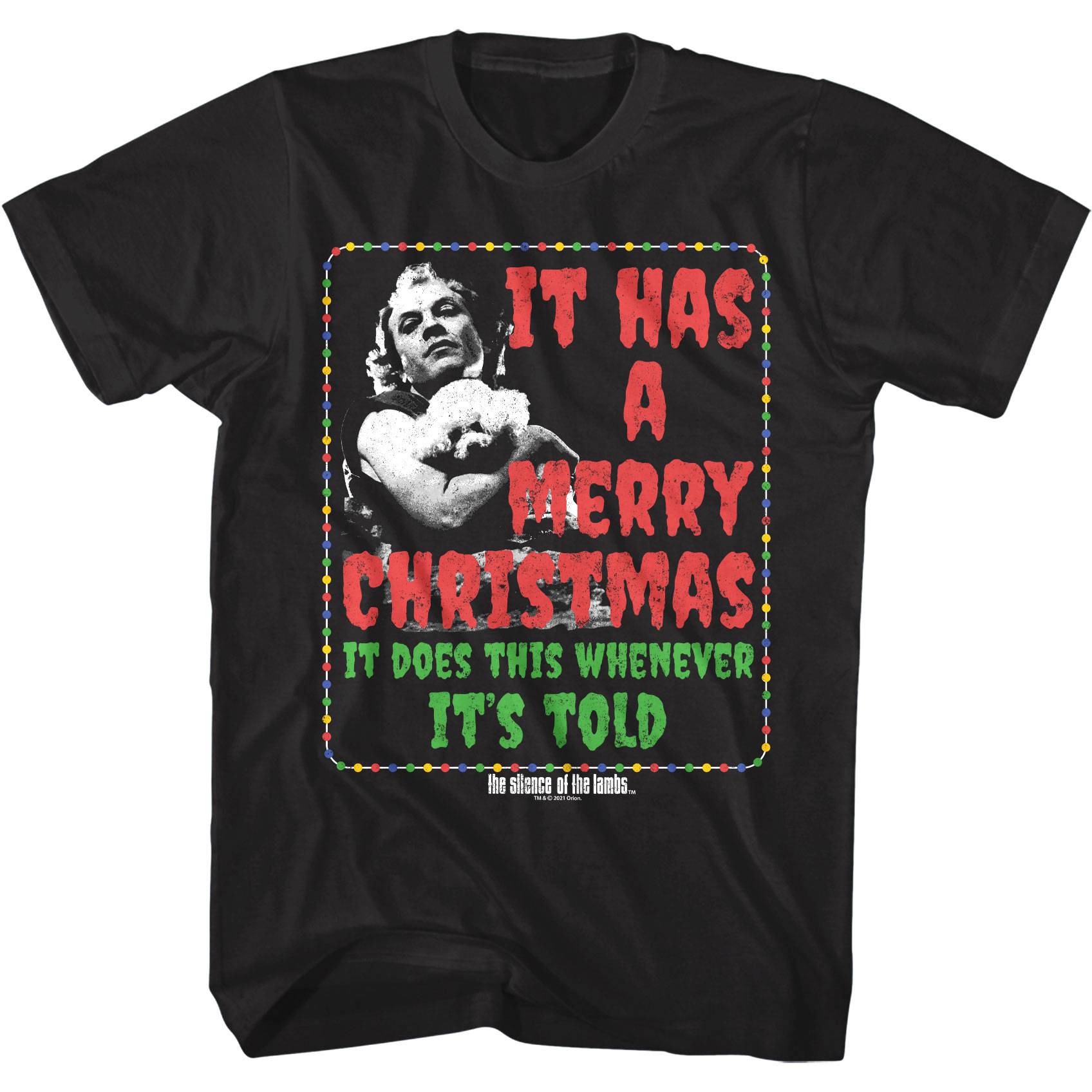 Silence of The Lambs It Has a Merry Christmas Men's T Shirt Silence of The Lambs It Has a Merry Christmas Men's T Shirt