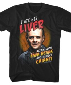 Silence of the Lambs Ate his Liver with Fava Beans Men’s T Shirt Silence of the Lambs Ate his Liver with Fava Beans Men’s T Shirt