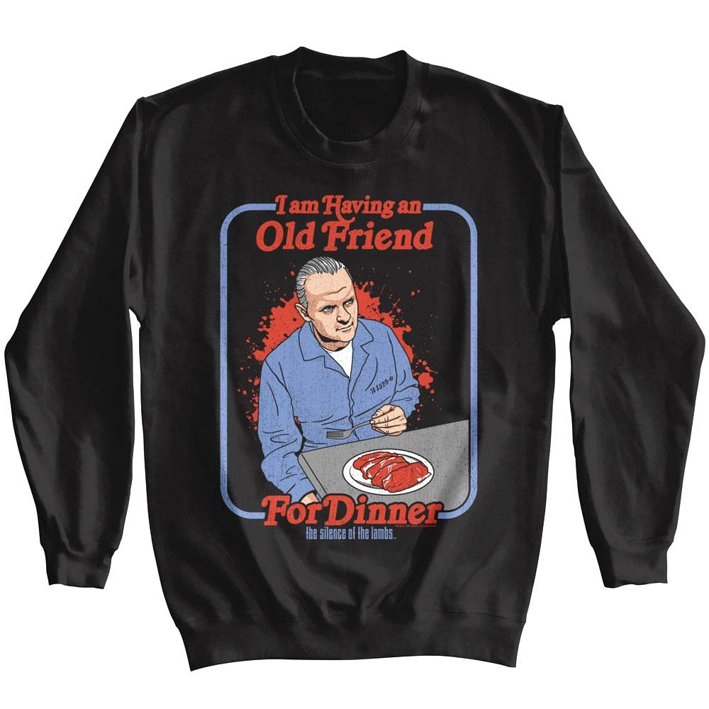 Silence of the Lambs Friend for Dinner Book Cover Sweater Silence of the Lambs Friend for Dinner Book Cover Sweater