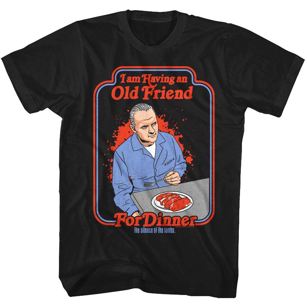 Silence of the Lambs Friend for Dinner Storybook Men's T Shirt Silence of the Lambs Friend for Dinner Storybook Men's T Shirt