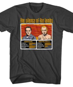 Silence of the Lambs Hannibal v Buffalo Bill Men’s T Shirt Silence of the Lambs Hannibal v Buffalo Bill Men’s T Shirt