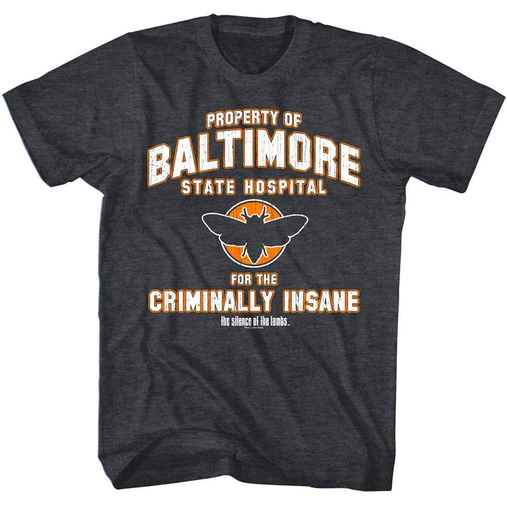 Silence of the Lambs Property of Baltimore State Hospital Men's T Shirt Silence of the Lambs Property of Baltimore State Hospital Men's T Shirt