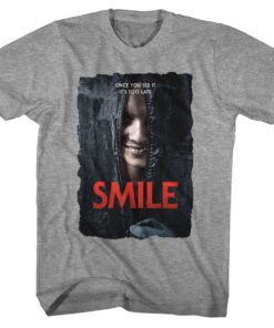 Smile Movie Poster Gray Men’s T Shirt Smile Movie Poster Gray Men’s T Shirt