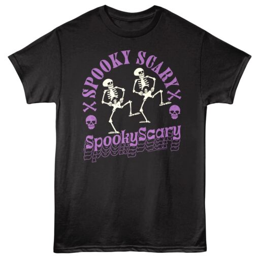 Spooky Scary Skeletons Dancing Men’s T Shirt
