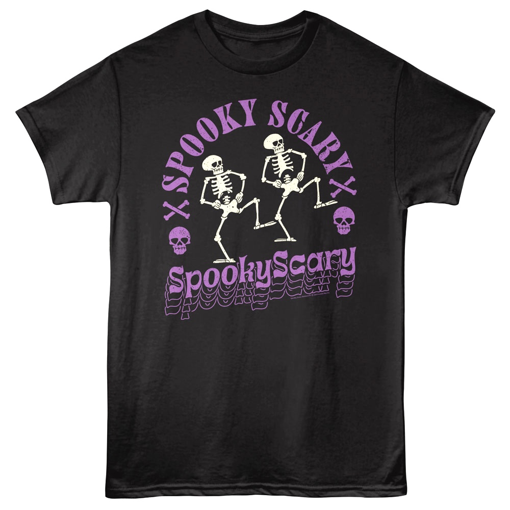 Spooky Scary Skeletons Dancing Men's T Shirt Spooky Scary Skeletons Dancing Men's T Shirt