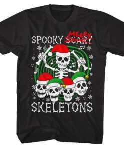 Spooky Scary Skeletons Merry Christmas Men’s T Shirt Spooky Scary Skeletons Merry Christmas Men’s T Shirt