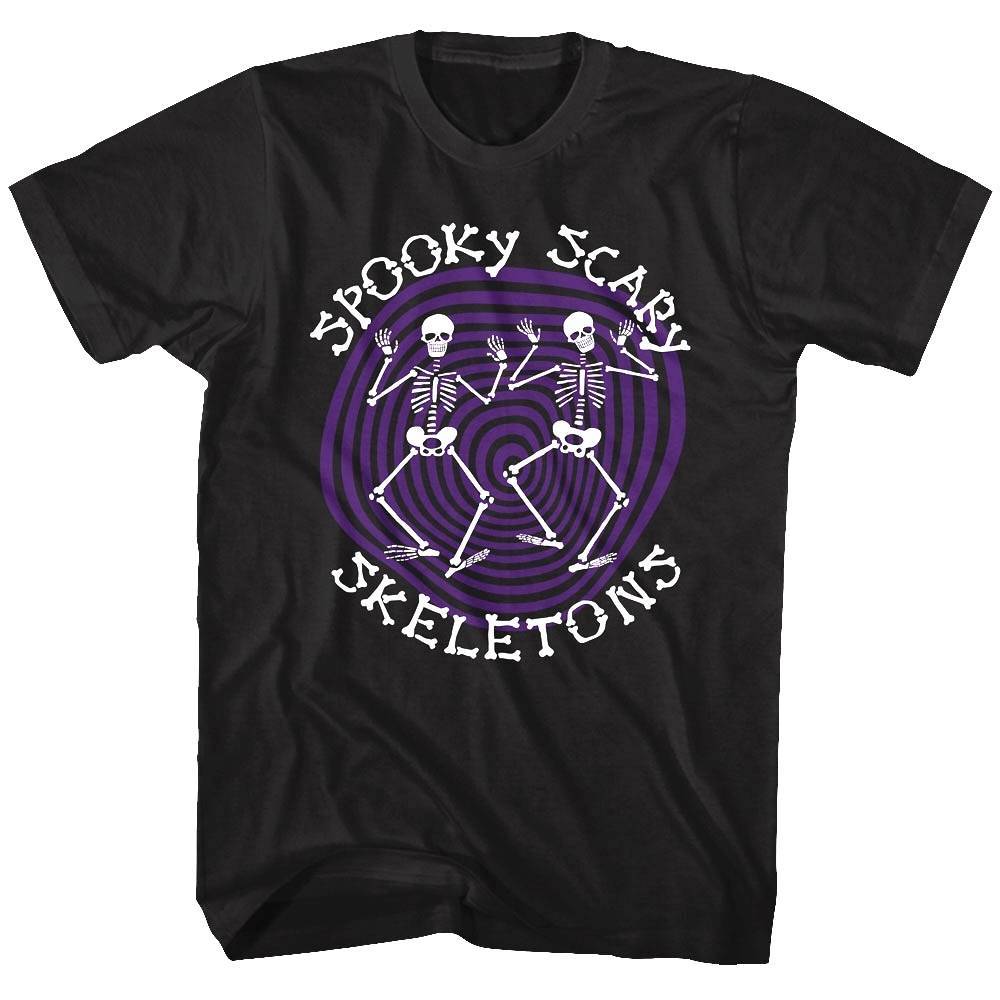 Spooky Scary Skeletons Purple Vortex Men's T Shirt Spooky Scary Skeletons Purple Vortex Men's T Shirt