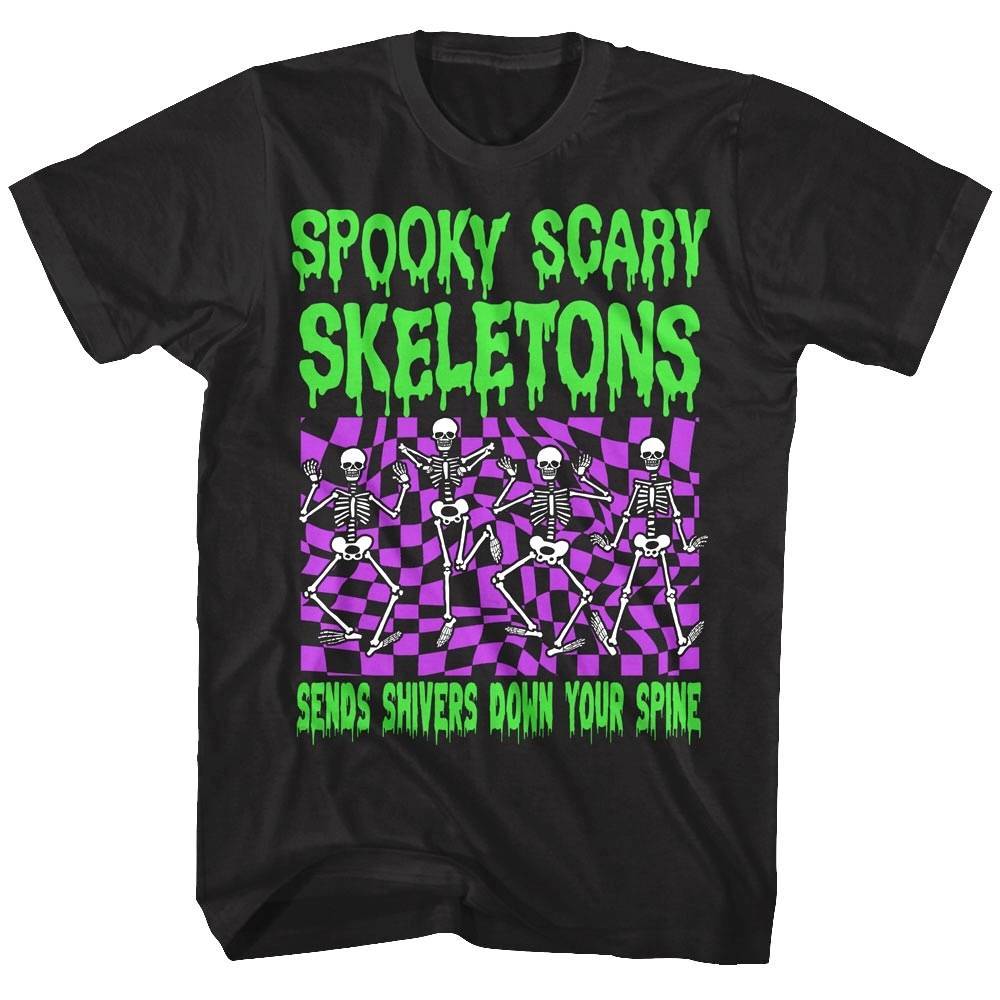 Spooky Scary Skeletons Sends Shivers Down Your Spine Men's T Shirt Spooky Scary Skeletons Sends Shivers Down Your Spine Men's T Shirt