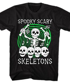Spooky Scary Skeletons Skull Drummer Men’s T Shirt Spooky Scary Skeletons Skull Drummer Men’s T Shirt