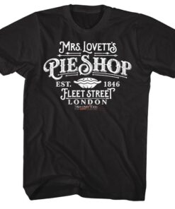 Sweeney Todd Mrs Lovett’s Pie Shop Men’s T Shirt