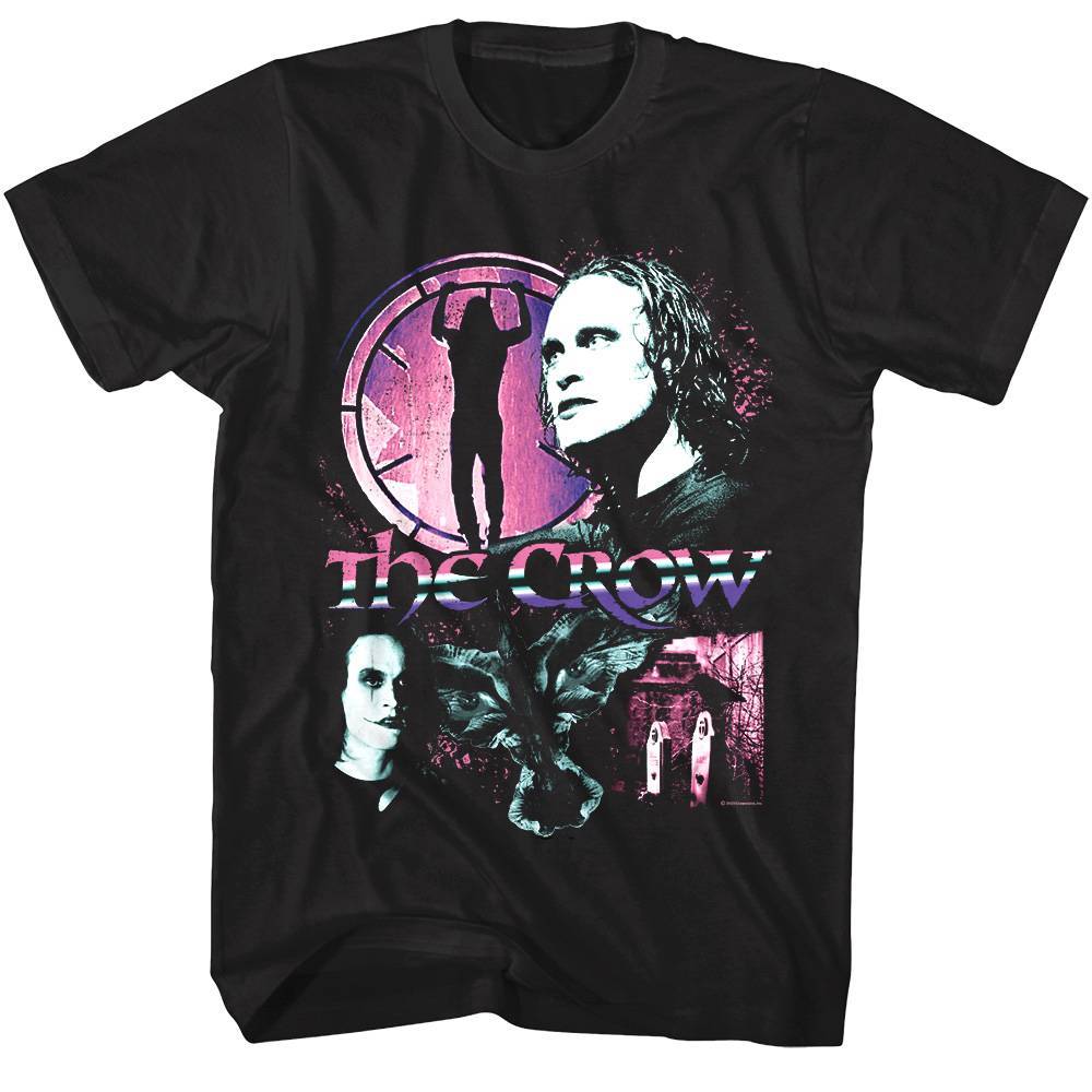 The Crow Chrome Movie Montage Men's T Shirt The Crow Chrome Movie Montage Men's T Shirt