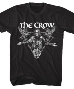 The Crow Eric Draven Rose and Crows Men’s T Shirt
