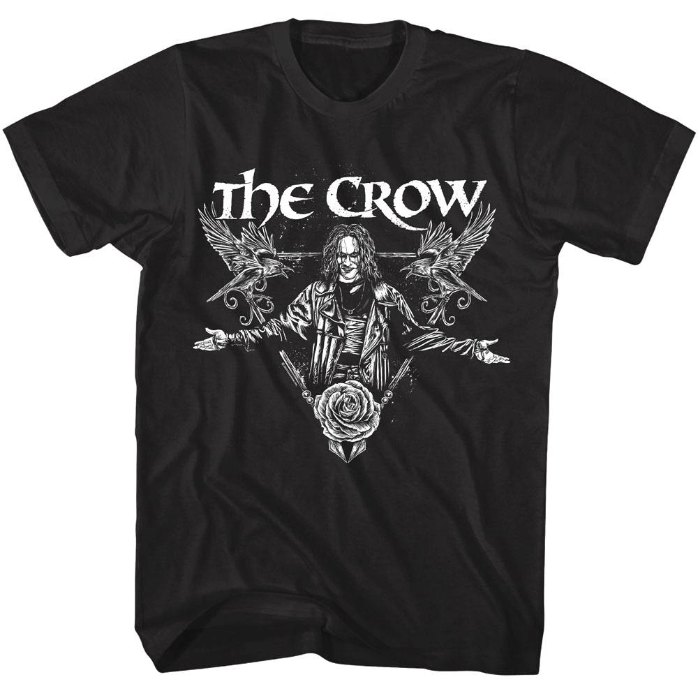 The Crow Eric Draven Rose and Crows Men's T Shirt The Crow Eric Draven Rose and Crows Men's T Shirt