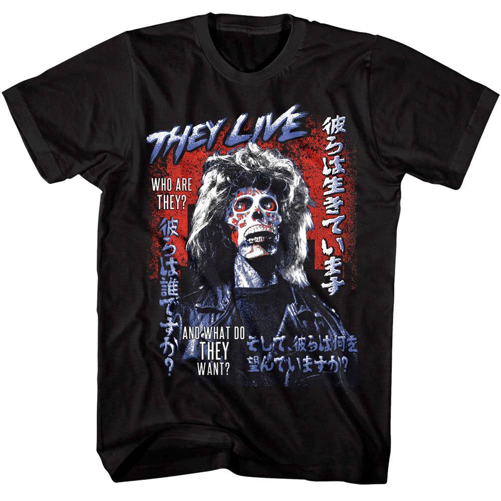 They Live Japanese Movie Poster Men's T Shirt They Live Japanese Movie Poster Men's T Shirt