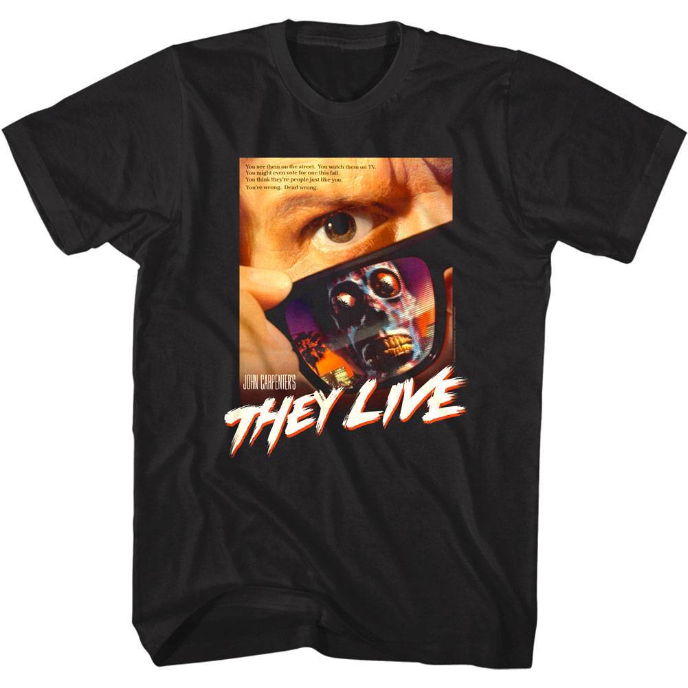 They Live Movie Poster Men's T Shirt They Live Movie Poster Men's T Shirt